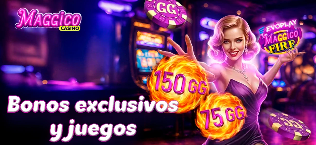 Bonos y juegos disponibles en el móvil