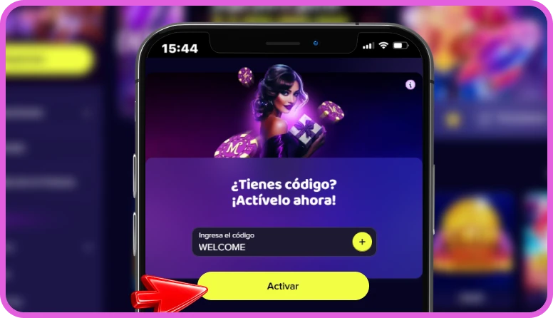 Botón de activación de promoción