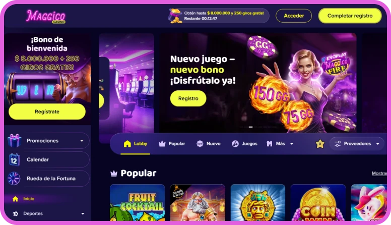 Sitio oficial de Maggino abierto